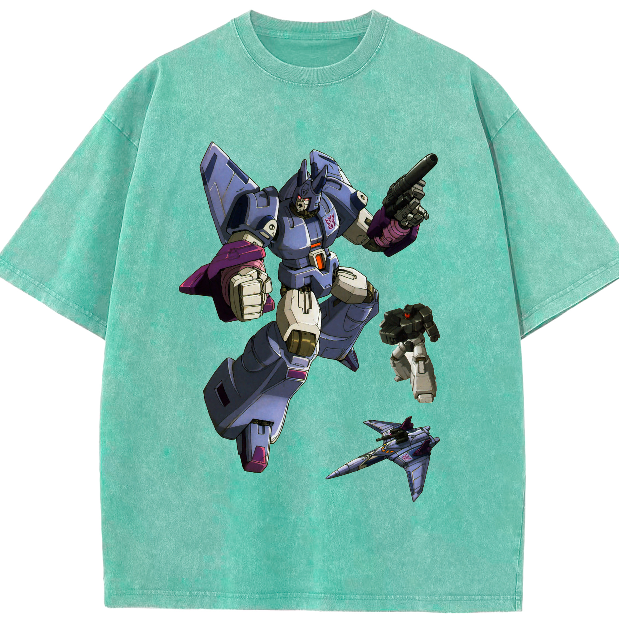 （画像用）  綿100% ヴィンテージ風 半袖Tシャツ（フロントプリント）